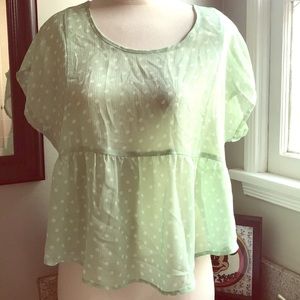 Cute babydoll blouse by Wallpaper size L